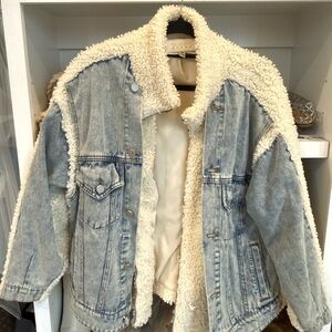 BlankNYC Sherpa Denim Jacket